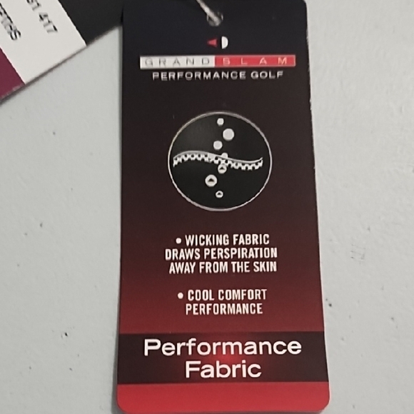 Grand Slam Navy Blue Polo Classic Short Sleeve Performance Golf Athletic Shirt - Picture 5 of 11